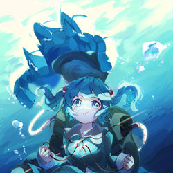 This is a pixiv picture whose title is にとり.
