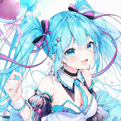 This is a pixiv picture whose title is 初音ミク.