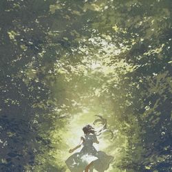 This is a pixiv picture whose title is ばいばい夏.