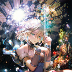 This is a pixiv picture whose title is 光輪.