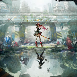 This is a pixiv picture whose title is 地平线的交汇处.