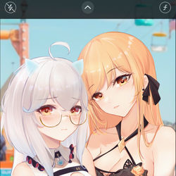 This is a pixiv picture whose title is 贴贴.