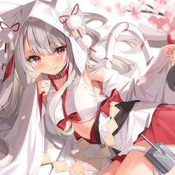 This is a pixiv picture whose title is 夕立🌸.