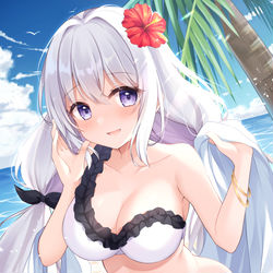 This is a pixiv picture whose title is 「ねぇねぇ、二人で抜け出しちゃおっか♡」.