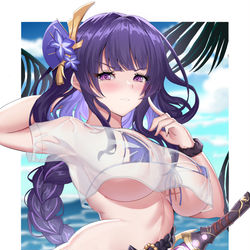 This is a pixiv picture whose title is 雷神.