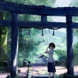 This is a pixiv picture whose title is 日課.