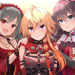 This is a pixiv picture whose title is 9月壁紙カレンダー.