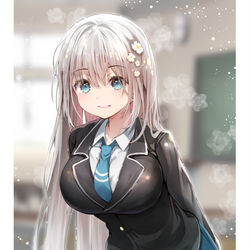 This is a pixiv picture whose title is もしかして隣の席空いてる？.