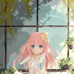 This is a pixiv picture whose title is うさみみ.