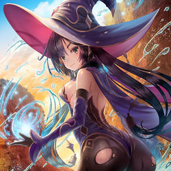 This is a pixiv picture whose title is 【原神】モナ.