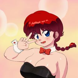 This is a pixiv picture whose title is バニーらんま.