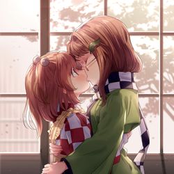This is a pixiv picture whose title is 不意打ち.