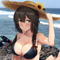 This is a pixiv picture whose title is 夏の最後に僕を男にして下さい！お願いします！.