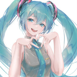 This is a pixiv picture whose title is 初音ミクさん.