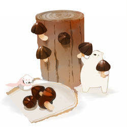 This is a pixiv picture whose title is きのこ栽培.