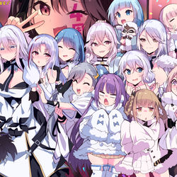 This is a pixiv picture whose title is 4周年おめでとうイェ～イ！.