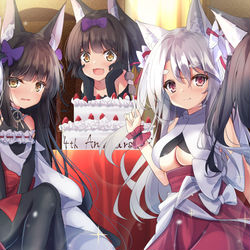 This is a pixiv picture whose title is アズレン4周年記念イラスト.
