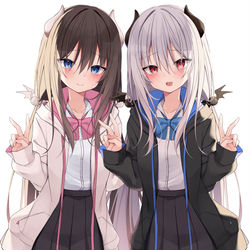 This is a pixiv picture whose title is いえーい！ピースピース！.