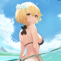 This is a pixiv picture whose title is 水着.