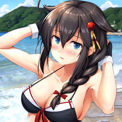This is a pixiv picture whose title is 恥ずかしいな…そんな見ないでよ….