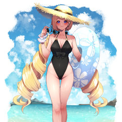 This is a pixiv picture whose title is 水着アキロゼ.