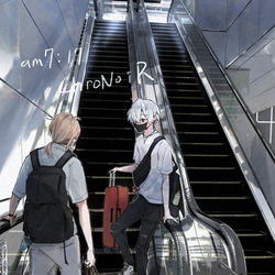 This is a pixiv picture whose title is 出発の朝.
