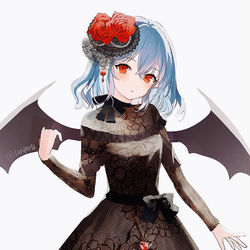 This is a pixiv picture whose title is 黒レミリア.