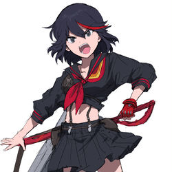 This is a pixiv picture whose title is キルラキル.