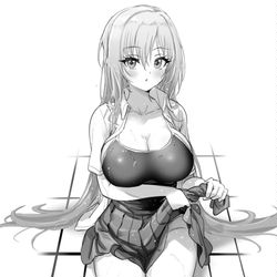 This is a pixiv picture whose title is ちとちゃんグレスケ.