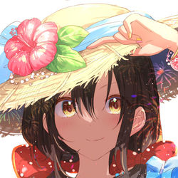 This is a pixiv picture whose title is 🌺.