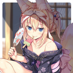 This is a pixiv picture whose title is 夏すずは.