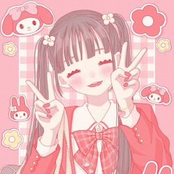 This is a pixiv picture whose title is ❤️.