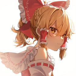 This is a pixiv picture whose title is 巫女服魔理沙.