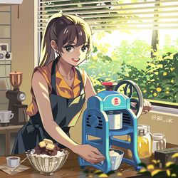 This is a pixiv picture whose title is 晩夏.