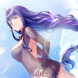 This is a pixiv picture whose title is 热.