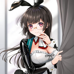 This is a pixiv picture whose title is 白バニー鳥海さん.
