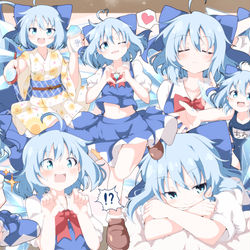 This is a pixiv picture whose title is ⑨種のらぶりーチルノちゃん盛り合わせ.