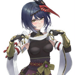 This is a pixiv picture whose title is Kujou Sara.