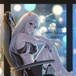 This is a pixiv picture whose title is 2021獅白ぼたん誕生日.