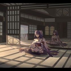 This is a pixiv picture whose title is 双生雷神.