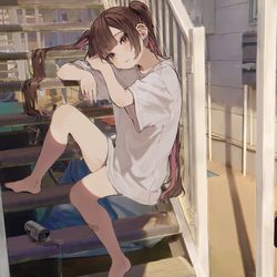 This is a pixiv picture whose title is どいてよ.