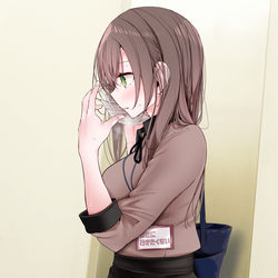 This is a pixiv picture whose title is 『会社の頼れる先輩OLが最近なんかエロい』.