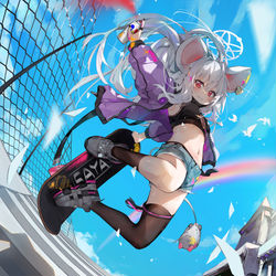 This is a pixiv picture whose title is 薬子サヤ(私服).