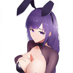 This is a pixiv picture whose title is 兔女郎-雷电将军.