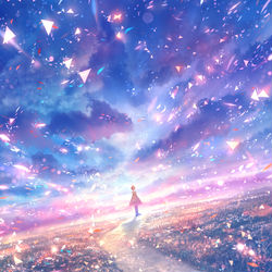 This is a pixiv picture whose title is 夢風.