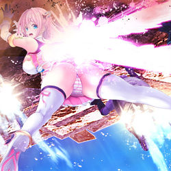 This is a pixiv picture whose title is チアリーピンクの力は….