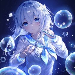 This is a pixiv picture whose title is Sky blue.
