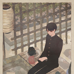 This is a pixiv picture whose title is 無題.