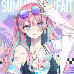 This is a pixiv picture whose title is 【夏パフェ】Mermaid.
