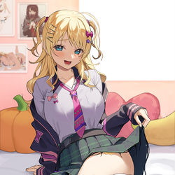 This is a pixiv picture whose title is 見たい？.